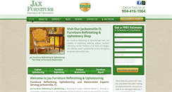 Desktop Screenshot of jaxfurniturerefinishingandupholstering.com